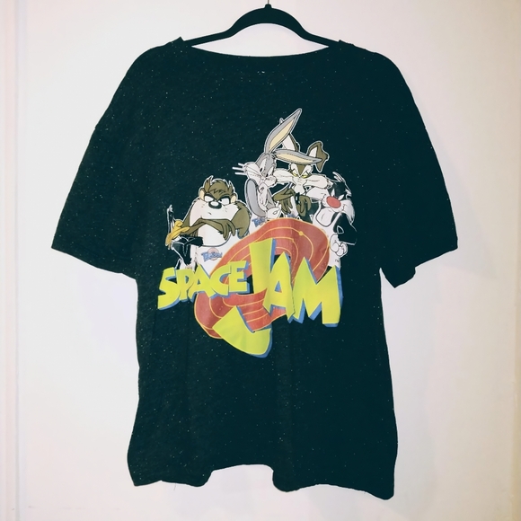 Vintage Black Space Jam Graphic Tee – XL - Picture 2 of 4